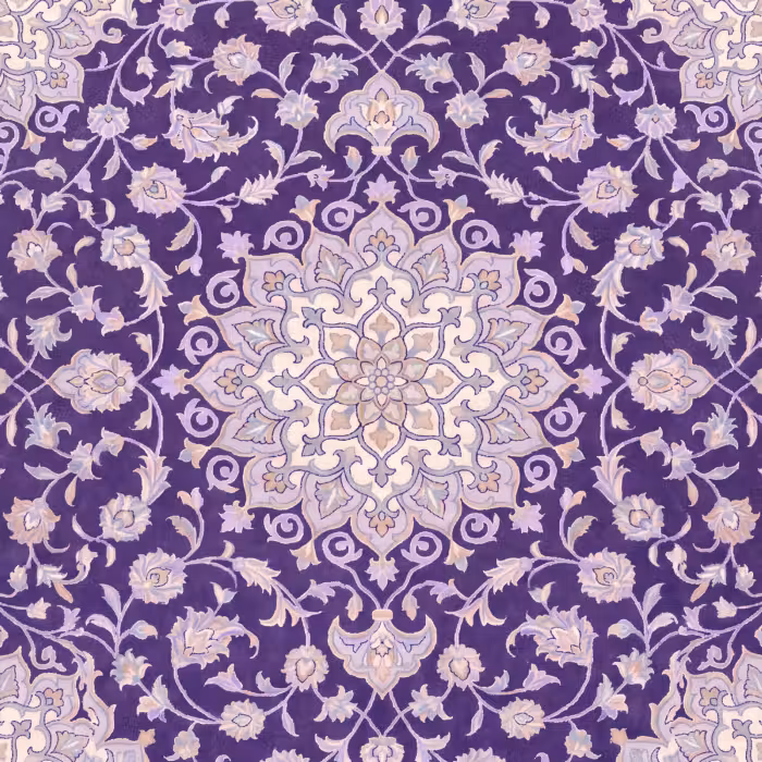 Tapete - Muster – Medaillon – Orientalisch – Lila – Dekoration