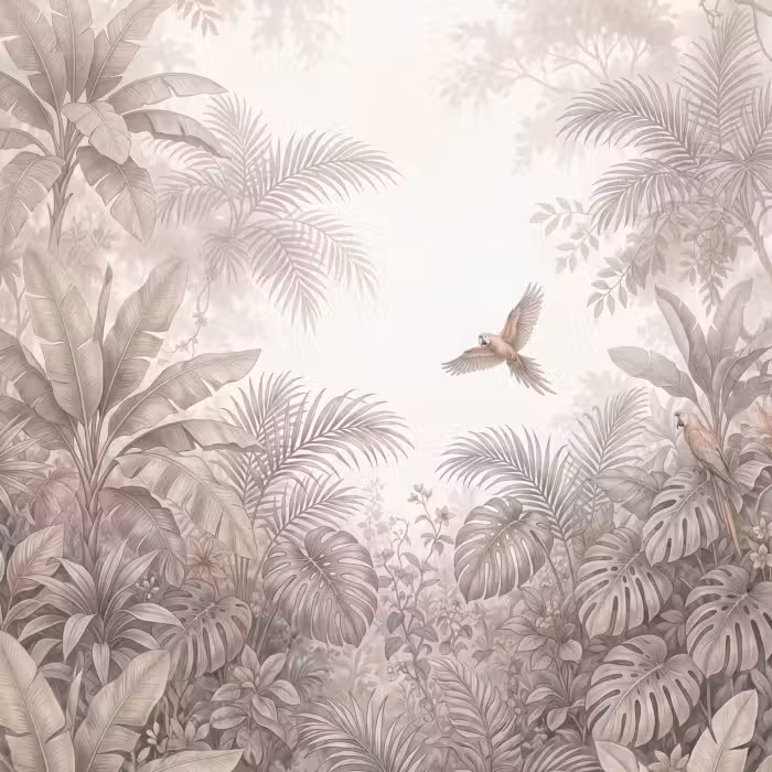 Tapete - Papagei - Dschungel - Tropisch