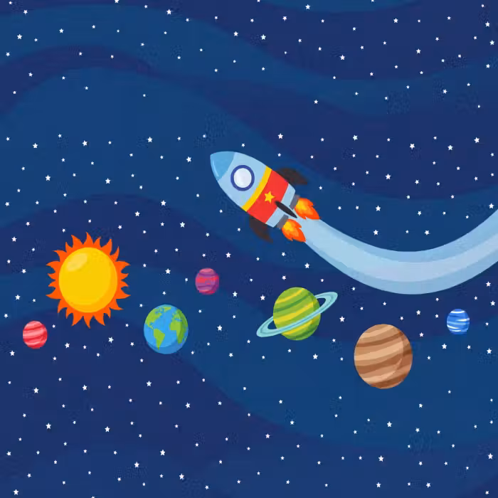 Tapete - Raumfahrzeug – Weltraum – Illustration