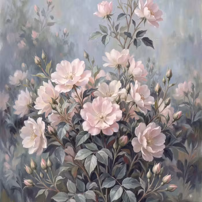 Tapete - Rosen - Illustration - Rosa
