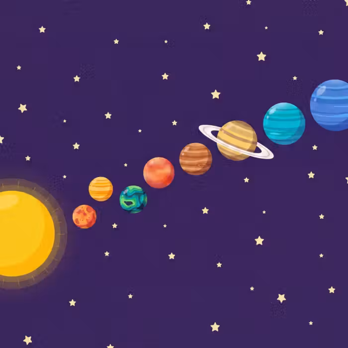 Tapete - Sonnensystem – Weltraum – Illustration