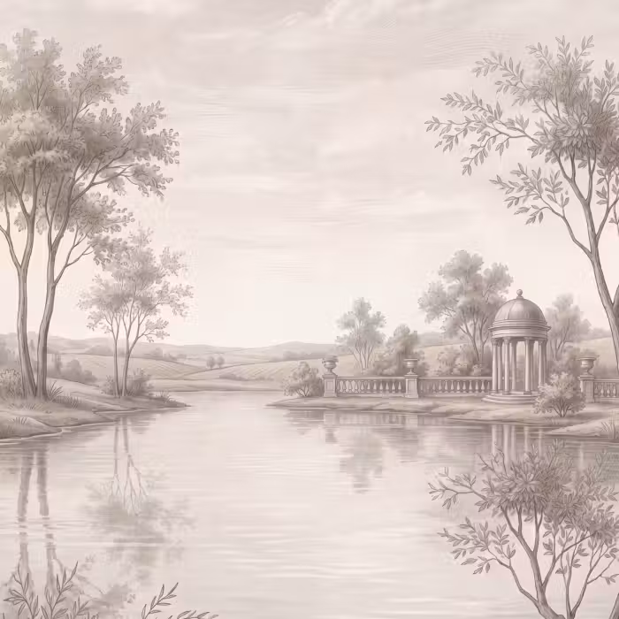 Tapete - Terrasse - Wasser - Natur - Landschaft