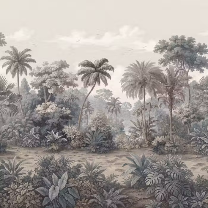 Tapete - Tropisch - Landschaft - Illustration