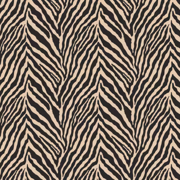 Tapete - Zebra - Klassisch - Schwarz