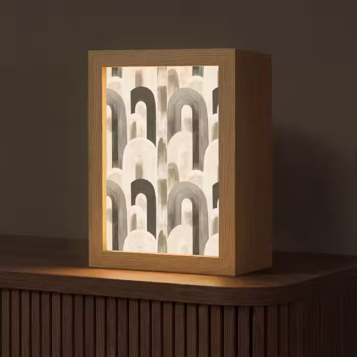 Tischlampe - Abstrakt - Muster - Bögen
