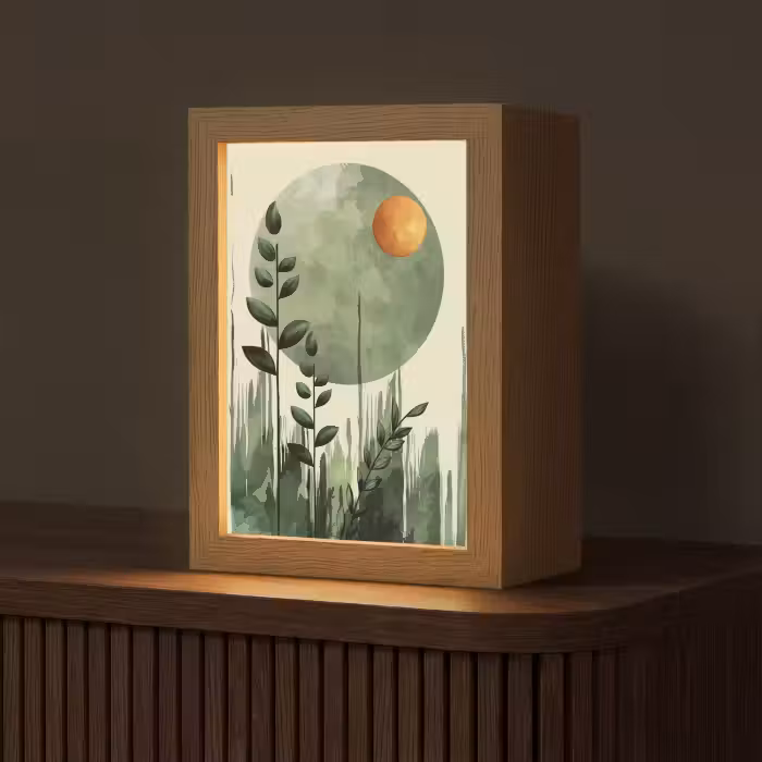 Tischlampe - Abstrakt - Natur - Kunst - Sonne - Modern