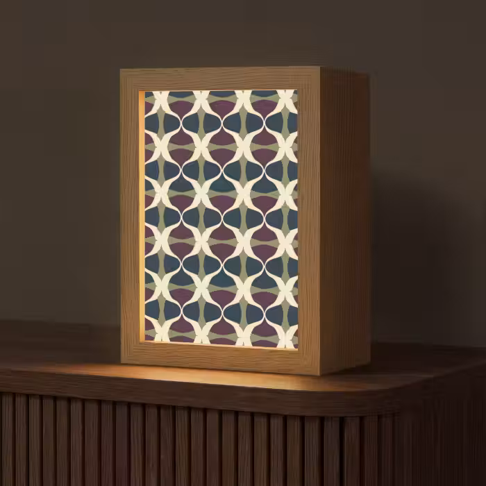 Tischlampe - Abstrakt - Retro - Farbenfroh