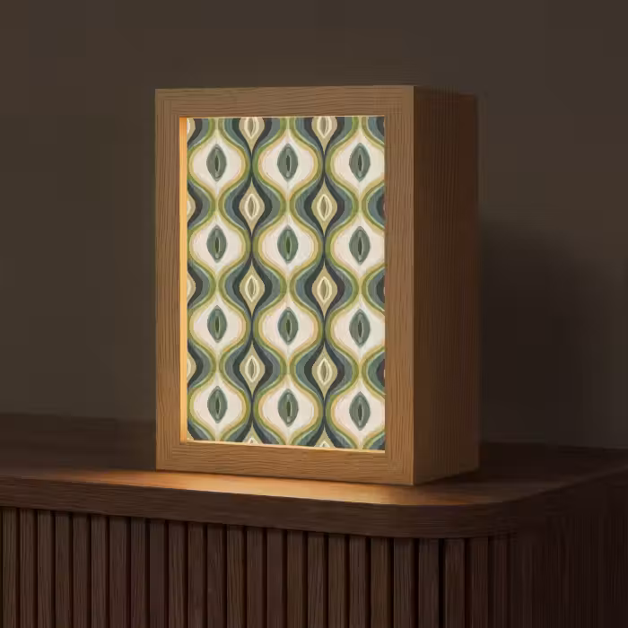 Tischlampe - Abstrakt - Rhythmisch - Grün