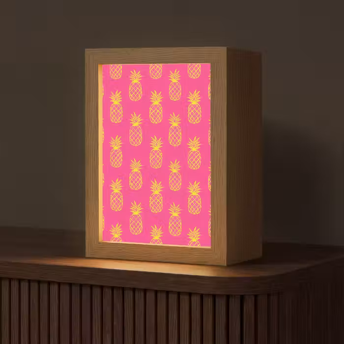 Tischlampe - Ananas - Trendy - Rosa