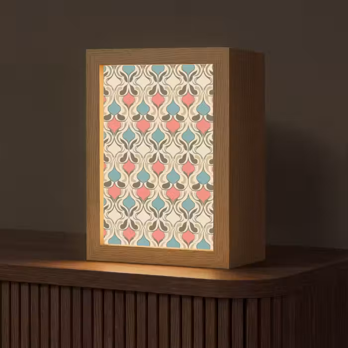 Tischlampe - Barock - Retro - Farbenfroh
