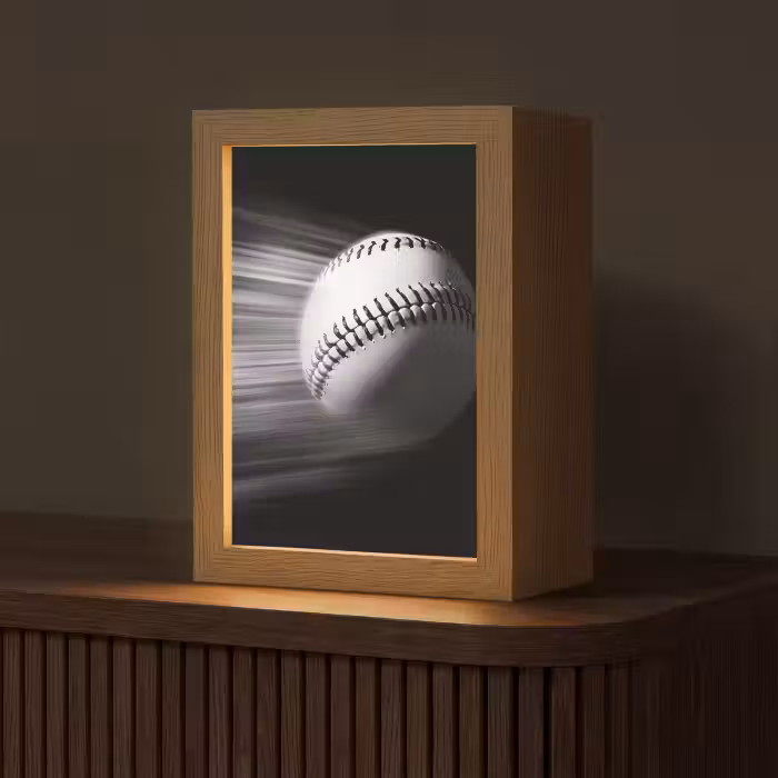 Tischlampe - Baseball - Weiß - Fliegen