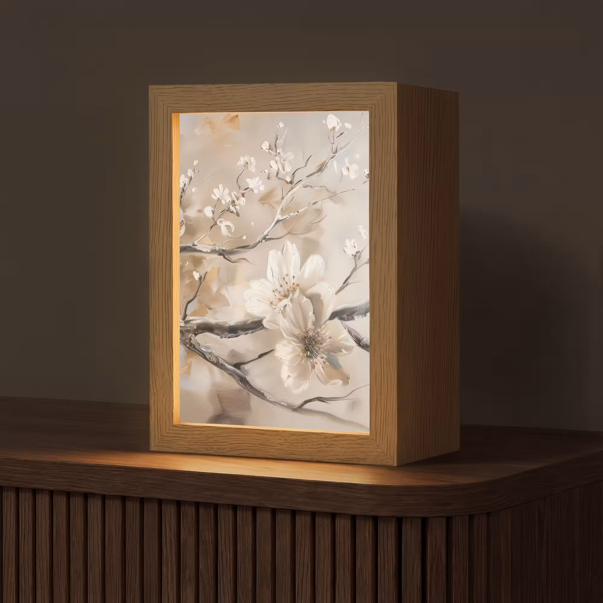 Tischlampe - Blumen - Natur - Weiß - Blüte - Abstrakt