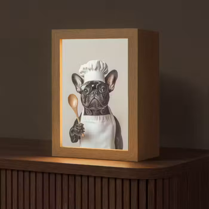 Tischlampe - Brille - Hund - Koch