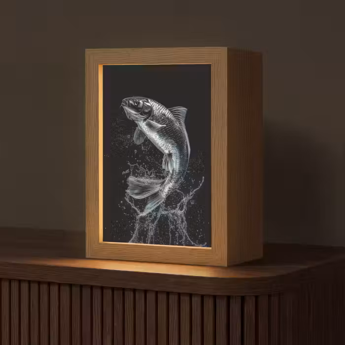 Tischlampe - Fische - Koi - Schwarz - Wasser