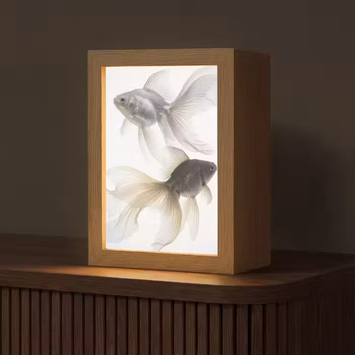 Tischlampe - Goldfisch - Modern - Weiß