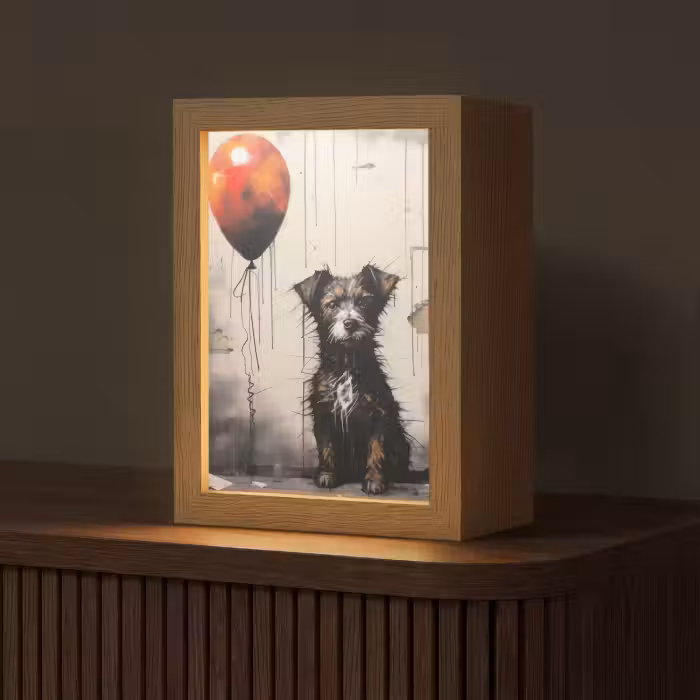 Tischlampe - Graffiti - Hund - Luftballon - Tiere