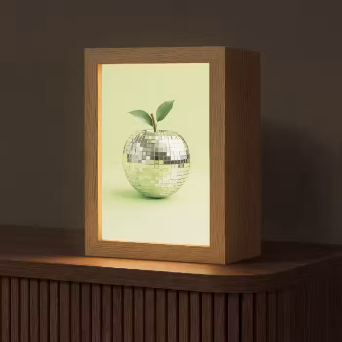 Tischlampe - Grün - Disco - Dekoration - Apfel