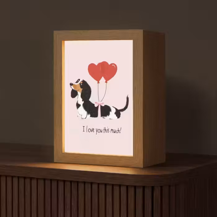 Tischlampe - Hund - Dackel - Valentinstag - Liebe