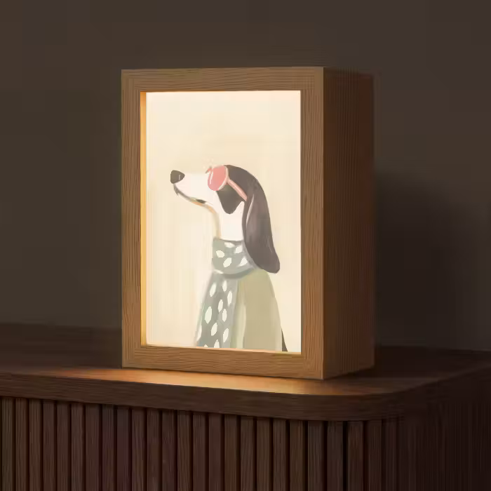Tischlampe - Hund - Sonnenbrille - Halstuch