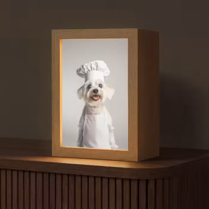 Tischlampe - Hund - Weiß - Koch