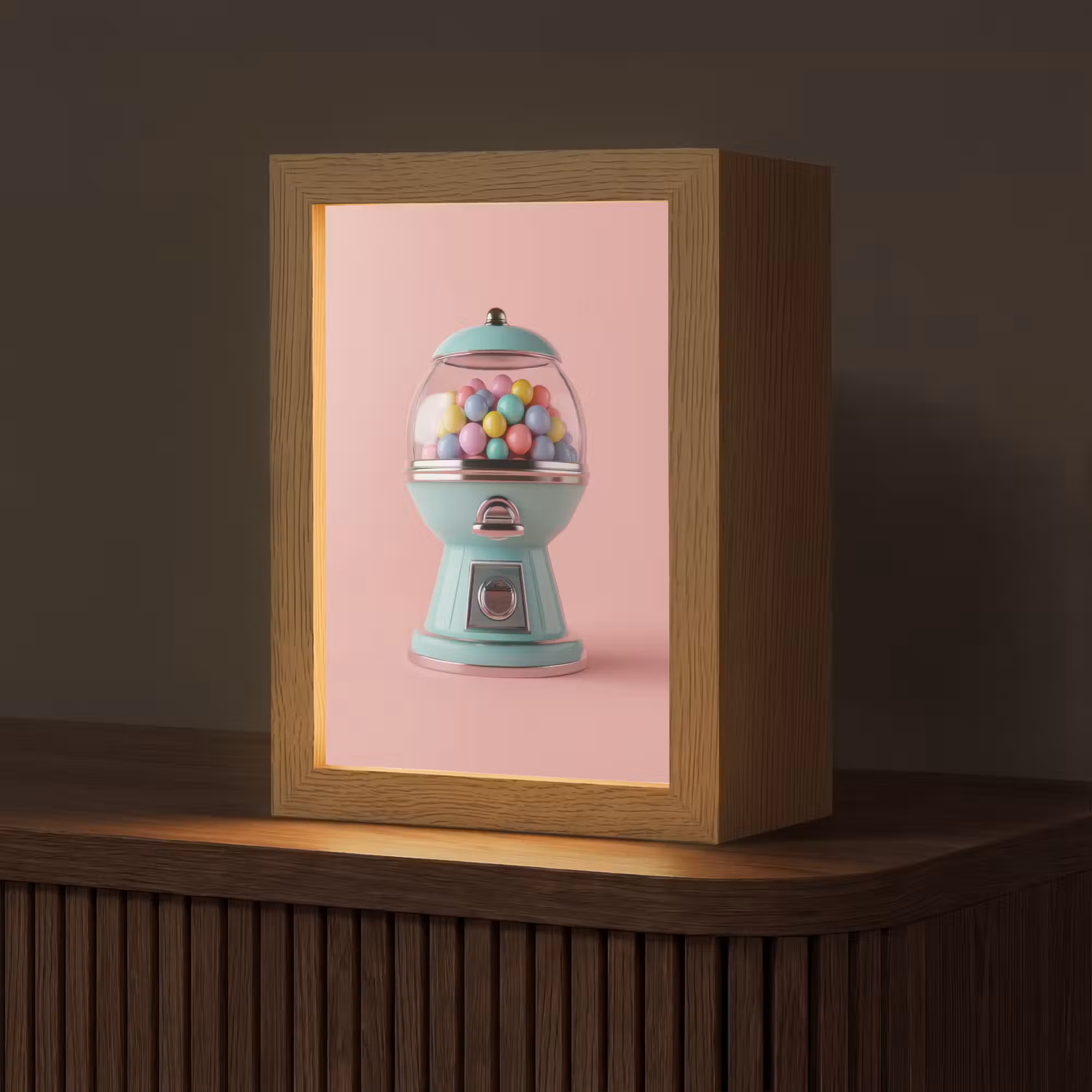 Tischlampe - Kaugummi - Retro - Bonbon - Rosa