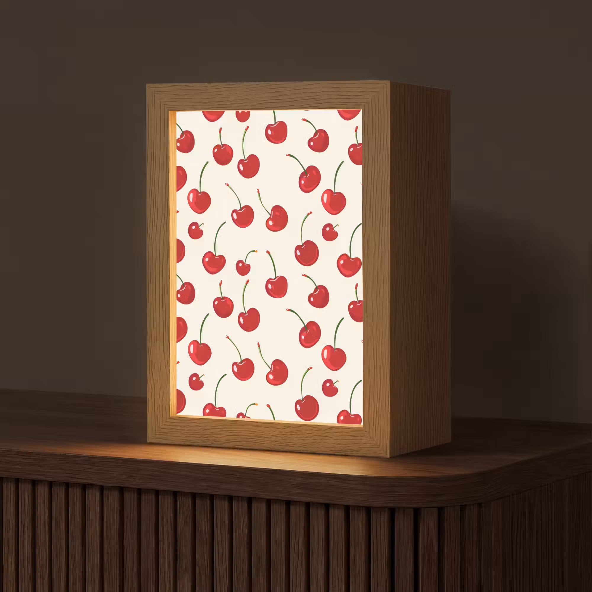 Tischlampe - Kirsche - Minimalistisch - Rot