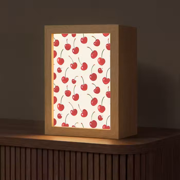 Tischlampe - Kirsche - Minimalistisch - Rot