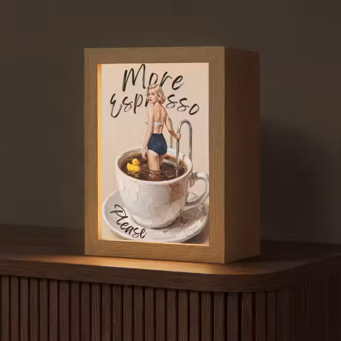 Tischlampe - Mehr Espresso - Kaffee - Ente