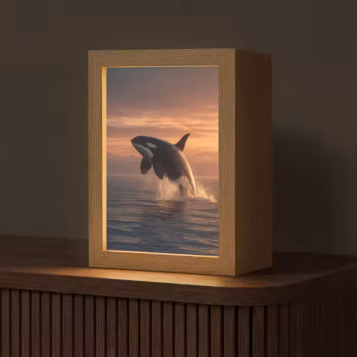 Tischlampe - Orca - Meer - Sonnenuntergang