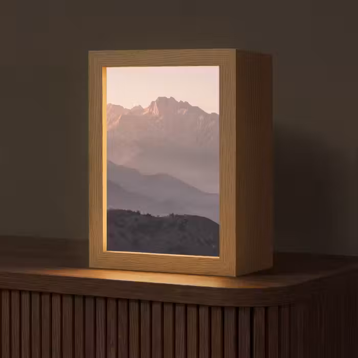 Tischlampe - Panorama - Landschaft - Berge