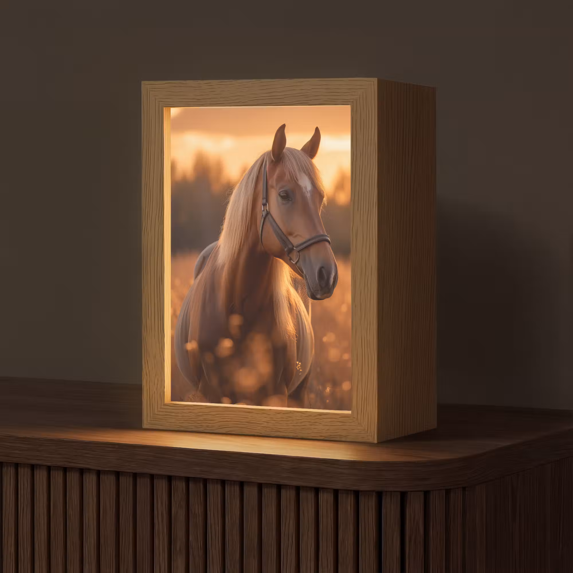 Tischlampe - Pferd - Natur - Tier - Braun - Tierporträt