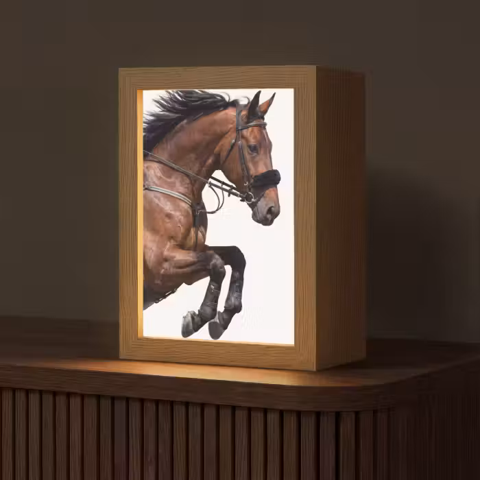 Tischlampe - Pferd - Springen - Modern