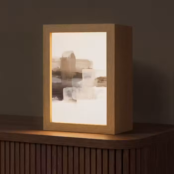 Tischlampe - Pinselstriche - Abstrakte Landschaft - Ruhe