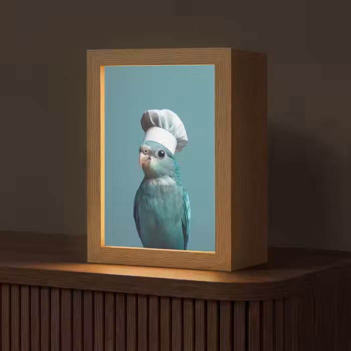 Tischlampe - Sittich - Vogel - Kochmütze - Niedlich