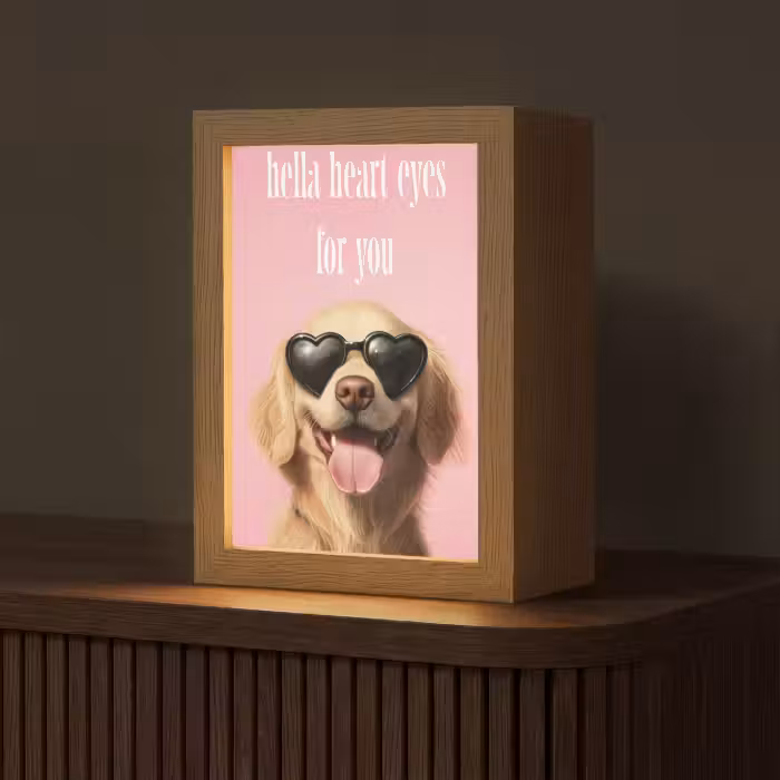 Tischlampe - Sonnenbrille - Herzen - Hund - Valentinstag