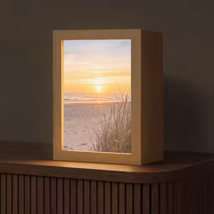 Tischlampe - Sonnenuntergang - Dünen - Meer