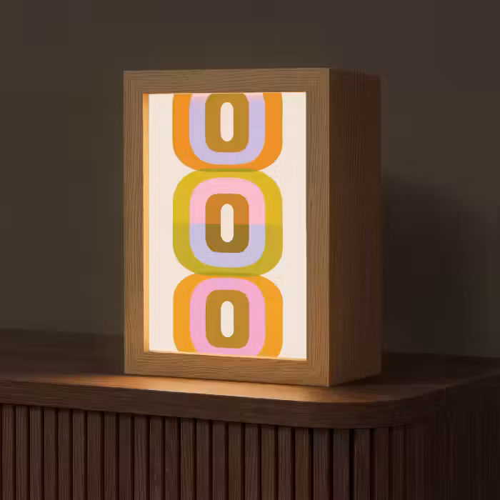 Tischlampe - Stapeln - Formen - Orange