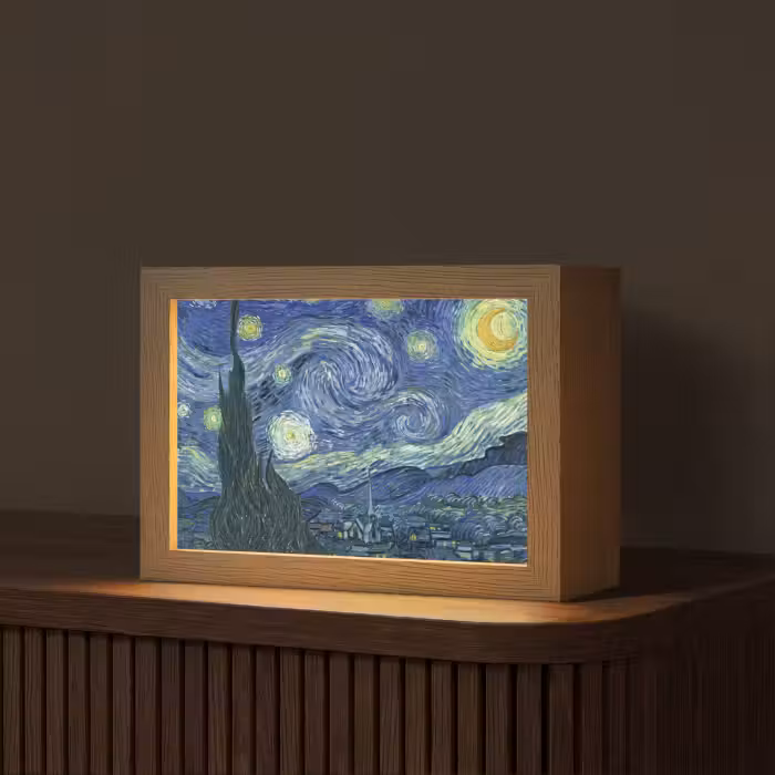 Tischlampe - Sternennacht - Gemälde - Alte Meister - Vincent van Gogh
