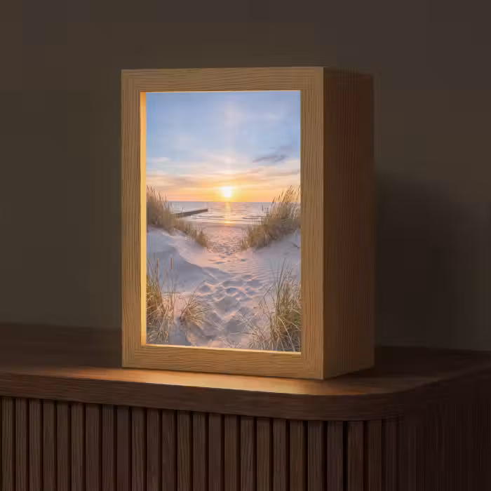 Tischlampe - Strand - Sonnenuntergang - Natur - Landschaft