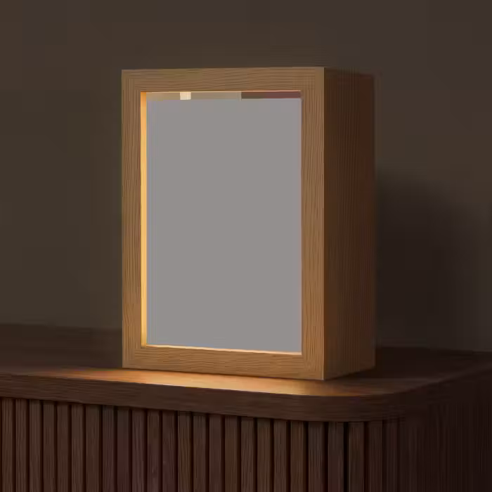 Tischlampe - Unis - Abstrakt - Bordeaux - Linien