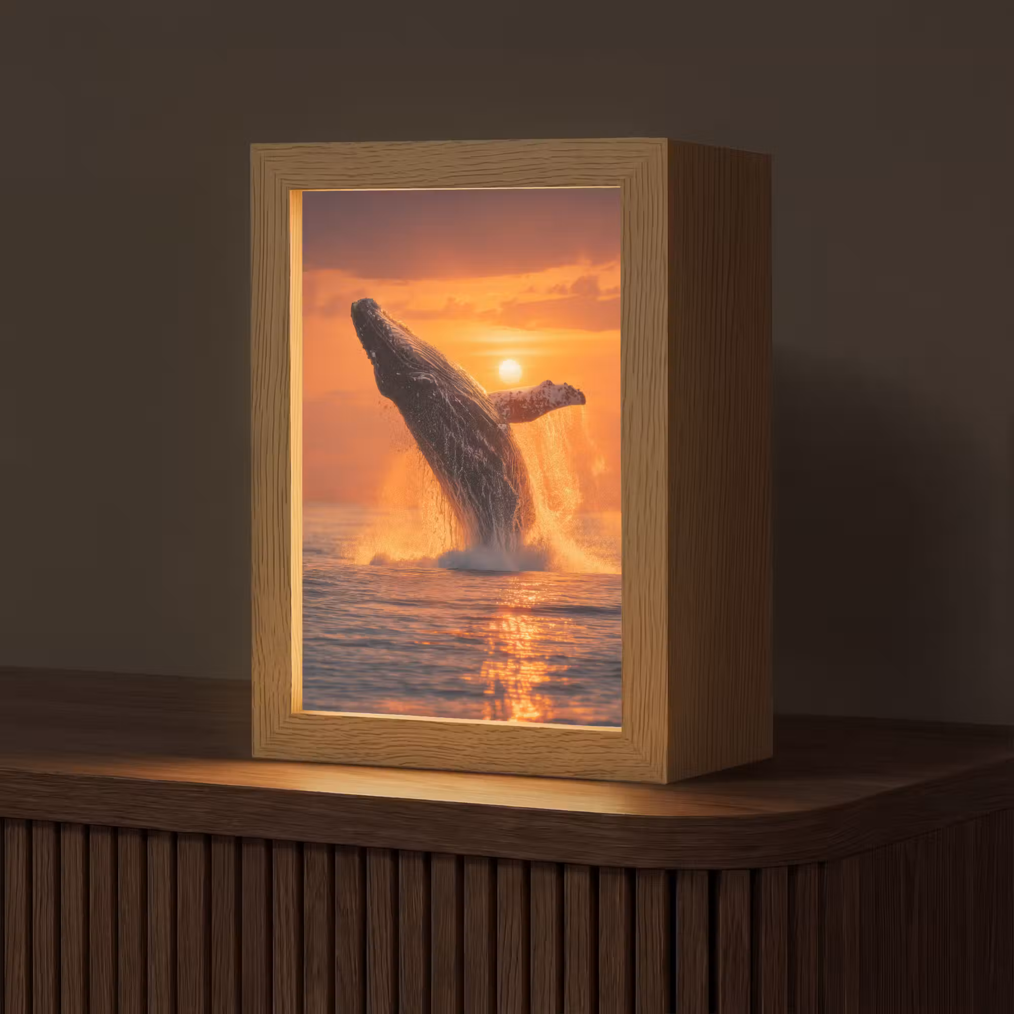 Tischlampe - Wal - Sonne - Meer
