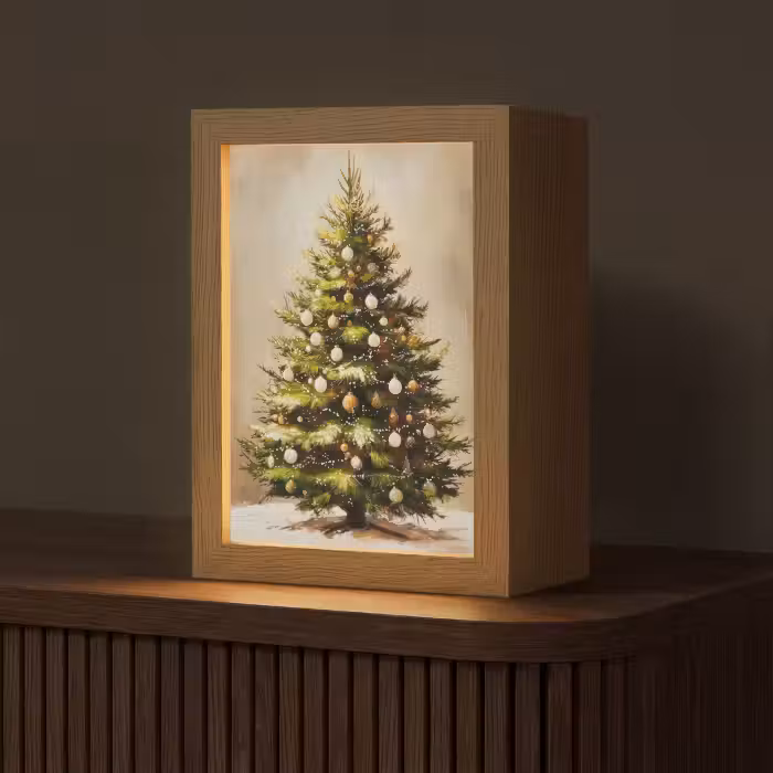 Tischlampe - Weihnachten - Atmosphäre - Grün