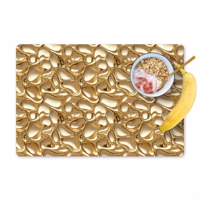 Tischset - 6 Stück - Abstrakt - Modern - Gold