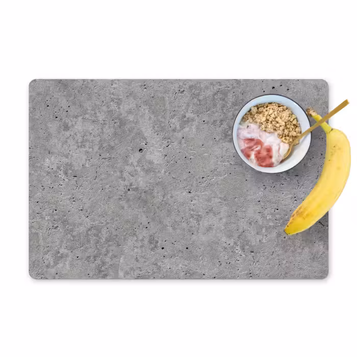 Tischset - 6 Stück - Beton - Schiefer - Grau - Struktur aus Beton
