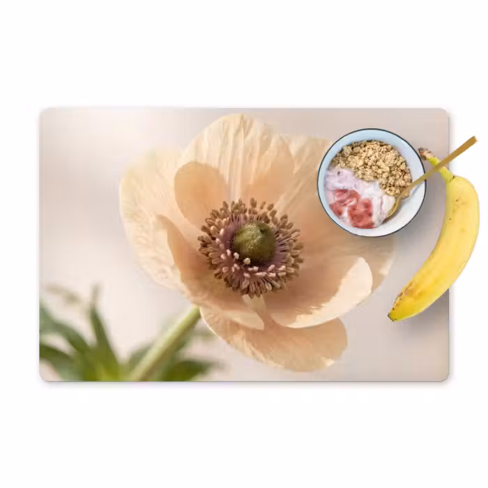 Tischset - 6 Stück - Blume - Minimalistisch - Grün