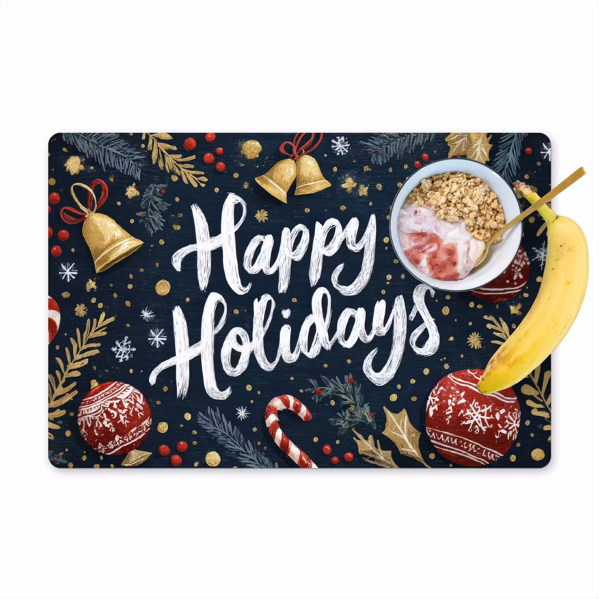 Tischset - 6 Stück - Festlich - Weihnachtsgruß - Farbenfroh
