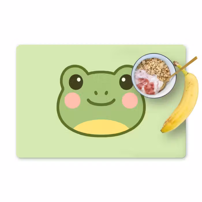 Tischset - 6 Stück - Frosch - Grün - Freundlichkeit
