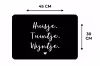 Huisje, tuintje, wijntje - Quotes - Tekst - Wijn - Thuis Placemat vinyl groot -specs