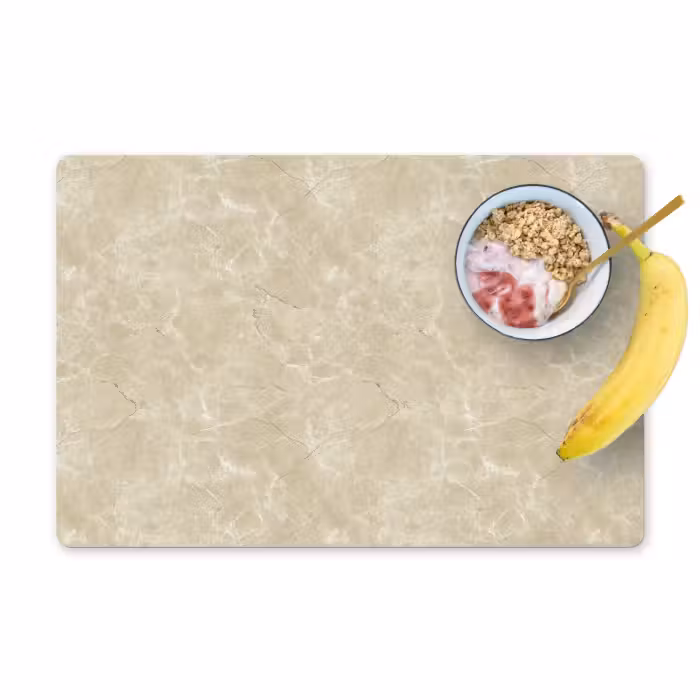 Tischset - 6 Stück - Hellbeige - Marmor - Diffusionsäderung