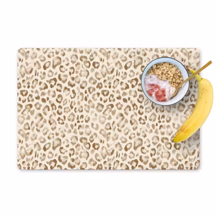 Tischset - 6 Stück - Leopard - Klassisch - Beige